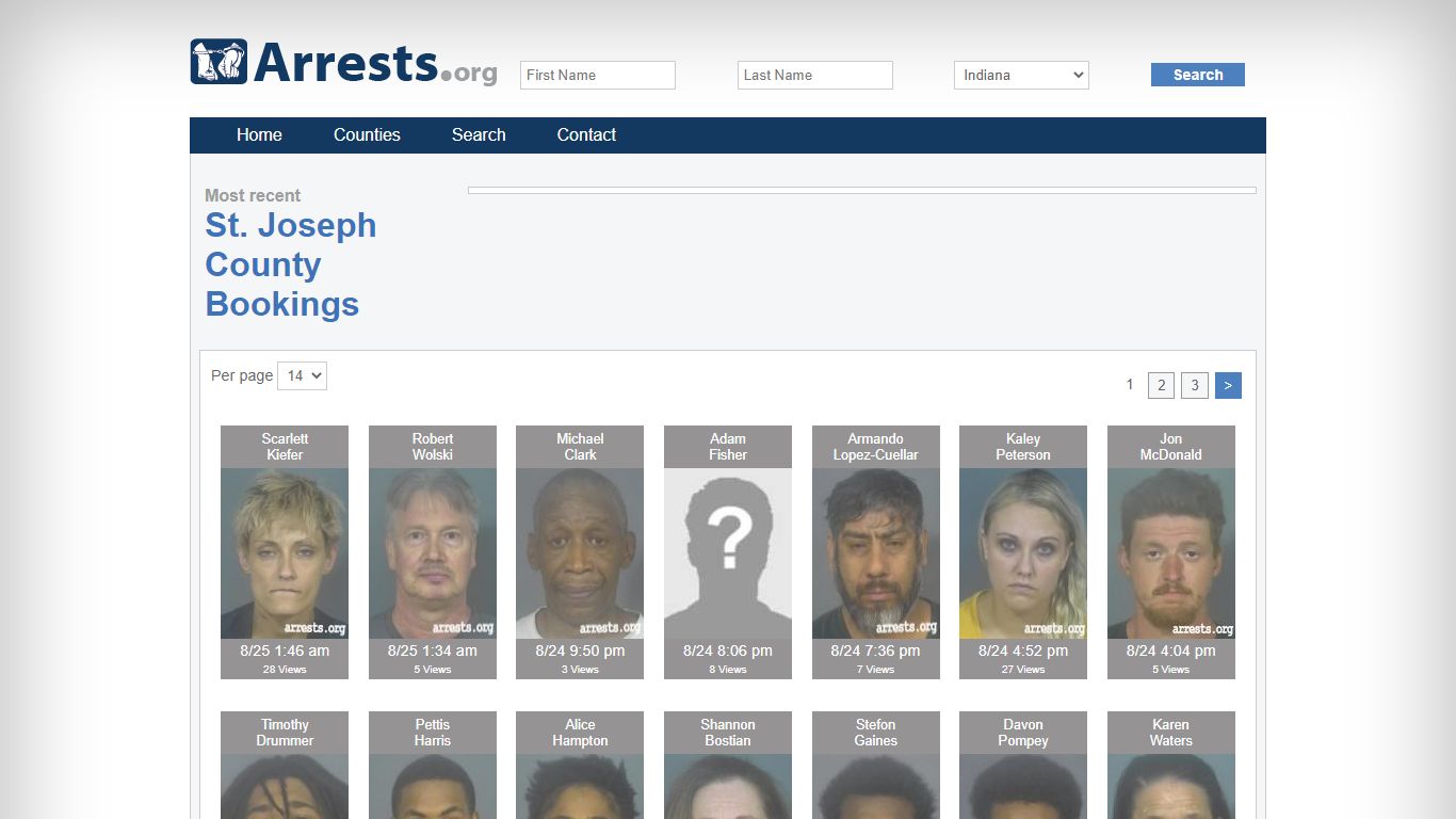 St. Joseph County Arrests and Inmate Search